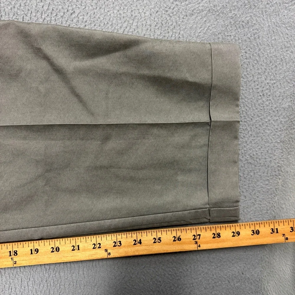 Dockers Pants Mens 38x30 Gray Brown Pleated Relaxed Cuffed Tencel Blend Dress